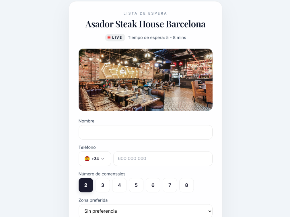Predicción de tiempo de espera basada en datos históricos