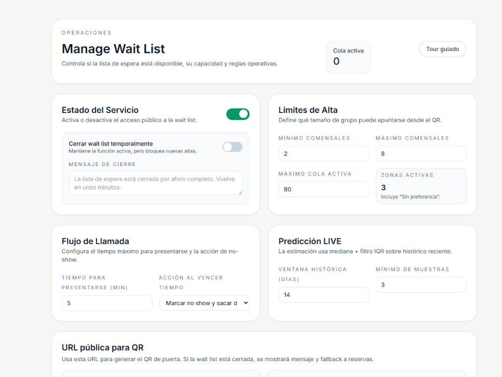 Operación multi-local conectada